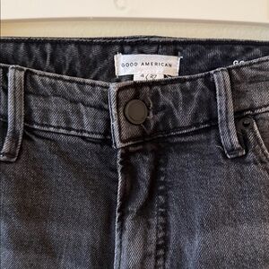 Good American Charcoal Denim Pants